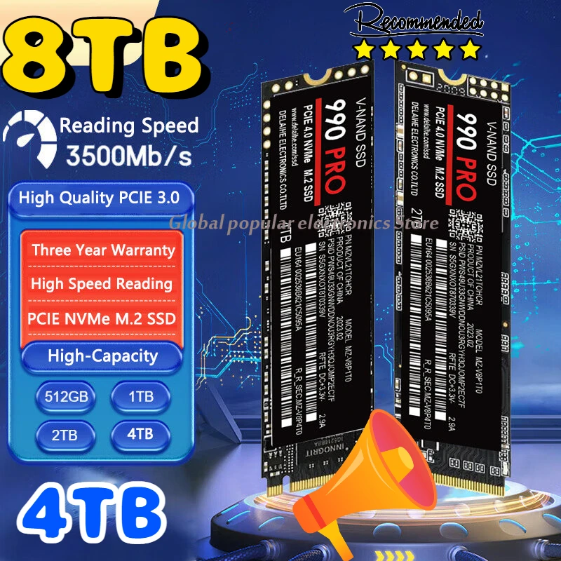 

2023M2 ssd 2280 990 PRO 8TB 4TB 1TB 2TB hdd Hard drive M.2 SSD Hard Disk m2 2280 SATA NGFF Hard Drive For famous brand laptop PC