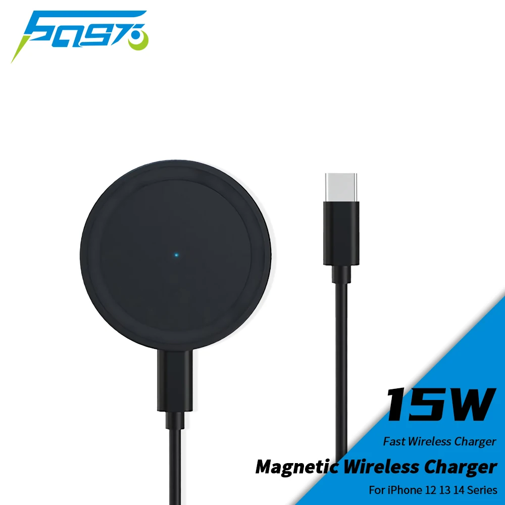 

15W Magnetic Wireless Charger Pad Macsafe Fast Charging Apple Phone Induction Stand Station for iPhone 12 13 14 Pro Max Mini