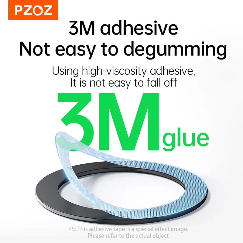 Магнитное металлическое кольцо PZOZ для телефонов Magsafe iPhone 16 15 14 13 12 11 Pro наклейка на