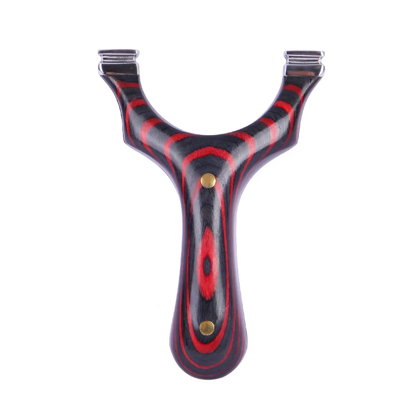 

New Slingshot Patch Solid Wood Stainless Steel Technology Wood Strap-free Outdoor Shooting Competitive Equipment