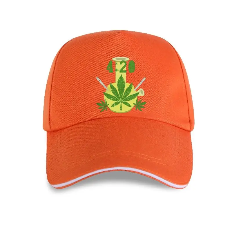 

420 Bong Weed Joint Smoke Pipe Pot Sativa Indica Mens Black Baseball cap