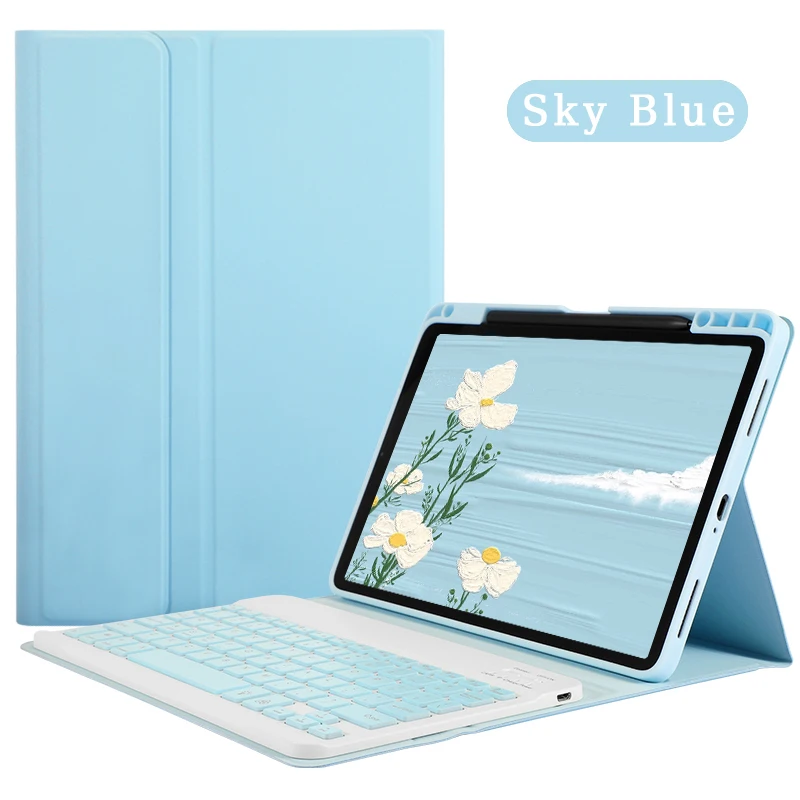 EGYAL для XiaoMi Pad 5 Pro пенал Funda Волшебная Клавиатура Беспроводной коврик мыши планшет