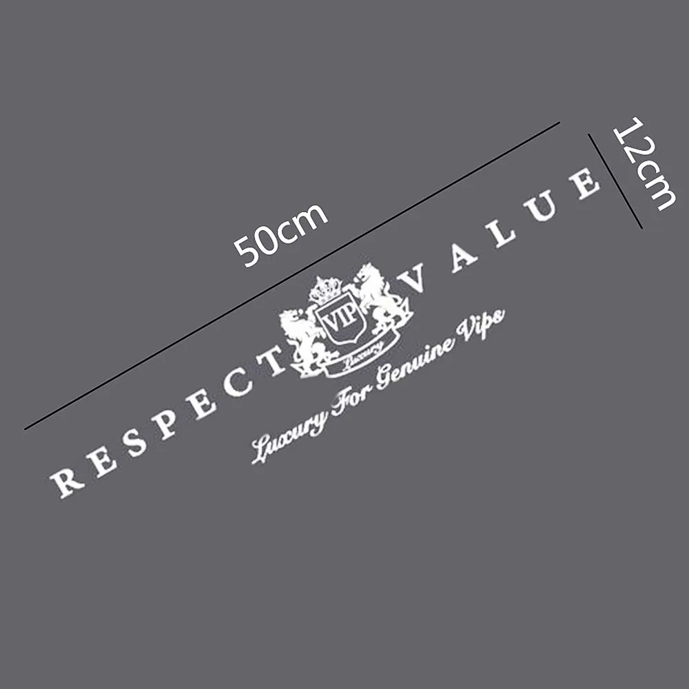 

Cayears JDM VIP уважение Значение Роскошные модифицированные гоночные наклейки автомобиль переднее заднее ветровое стекло JP спортивные наклейки графика