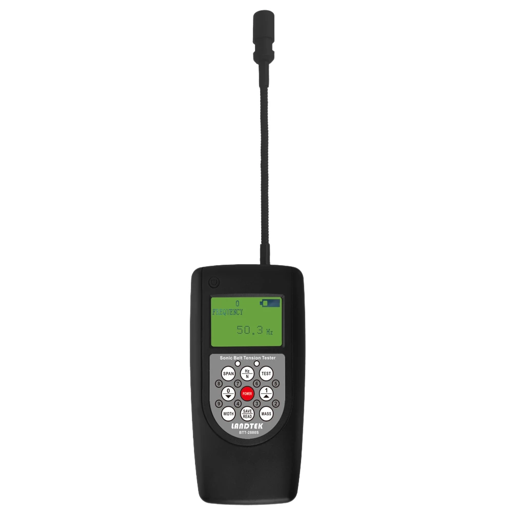 

BTT-2880S Sonic Belt Tension Tester Range 10Hz-680Hz Acoustic Belt Tension Meter BTT2880S Stores Up to 20 Set Frequency Readings