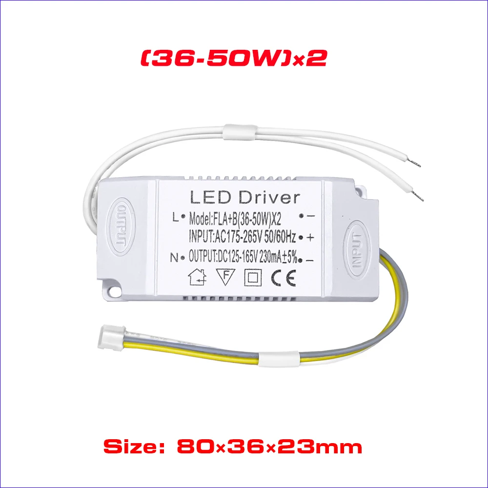 

Светодиодный драйвер AC220V 240 мА 24-40 Вт × 2