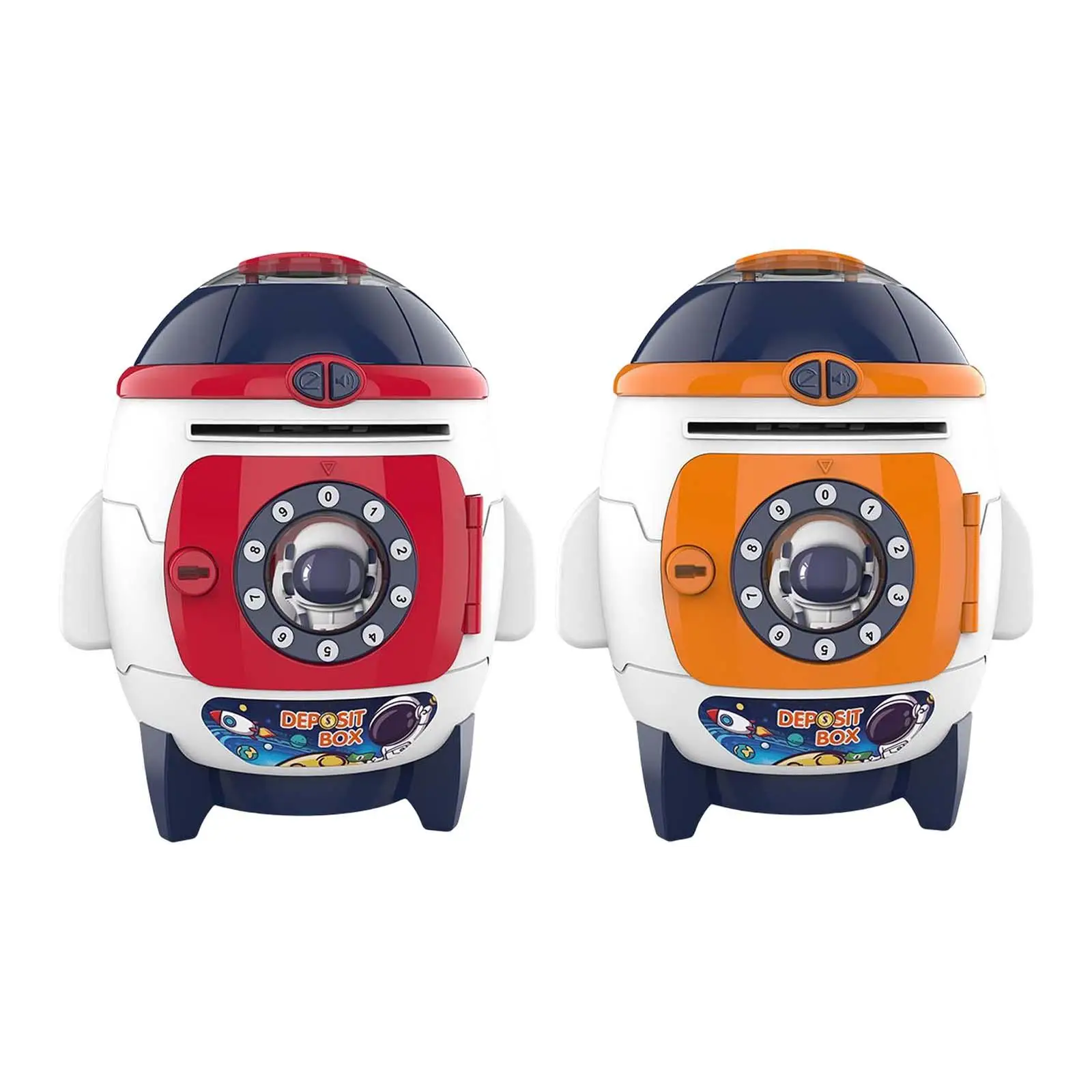 

Electronic rocket shape money Bank ATM toy Music Auto scroll Money ,Password Unlock for Holiday