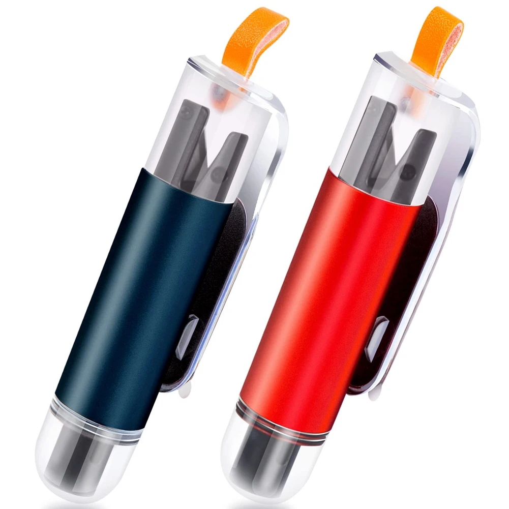 

2 PCS Mini Car Safety Hammer Window Breaker Seat Belt Cutter Life Saving Tool Glass Breaker for Land and Underwater