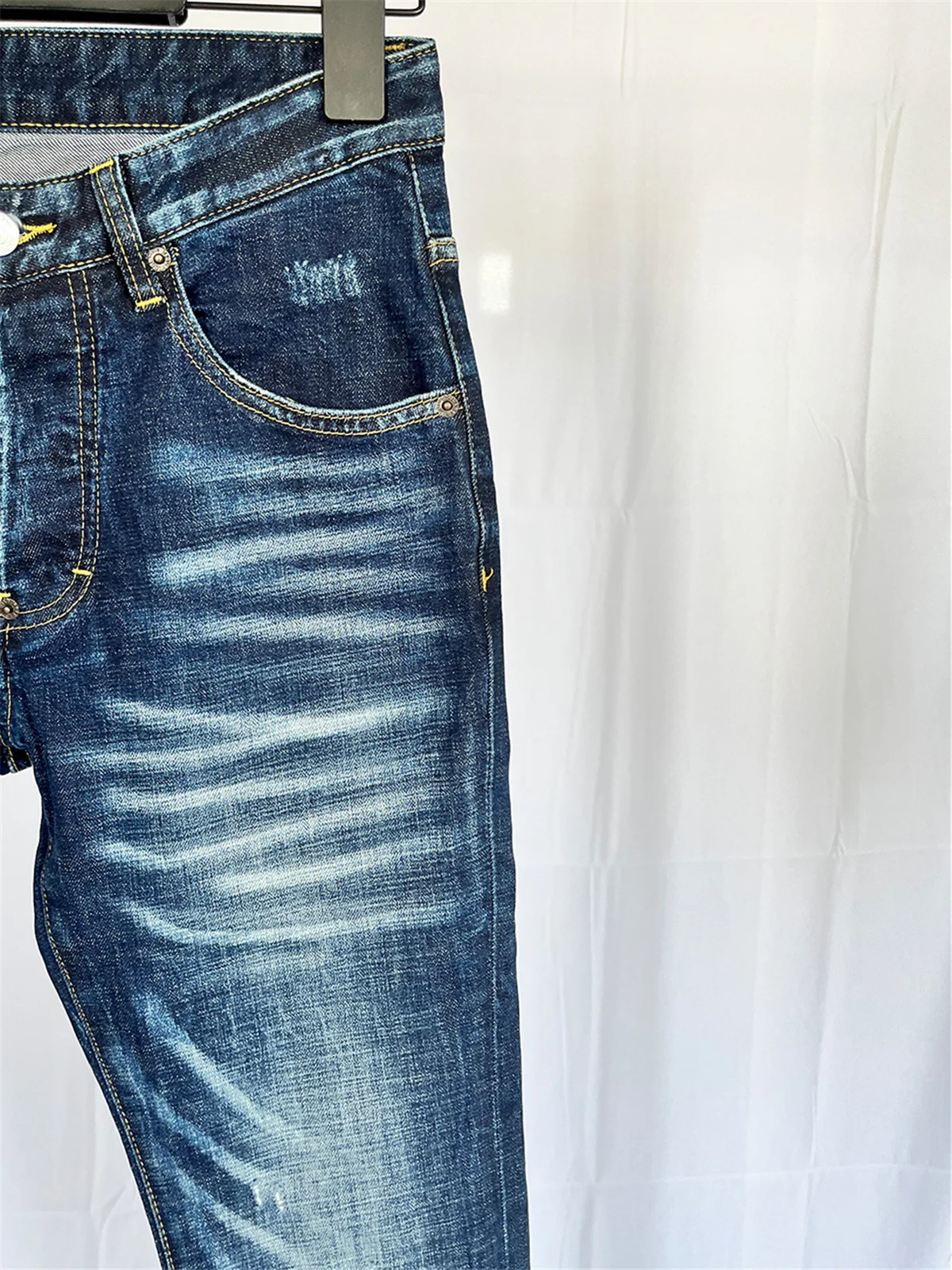 2024 весна и лето новые джинсы D2 модные мужские потертые шлифовальные отверстия