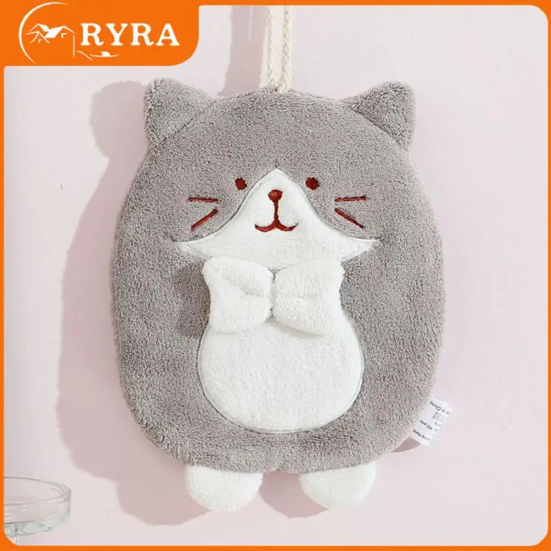

Soft And Smooth Cute Kitten Elegant Design Hand Towel Hangable Soft Towel Easy To Use When Hanging Towel Set Towel Delicate Soft