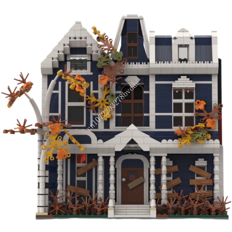 

1700PCS Customized MOC Modular Victor Creel House street view Model Building Blocks Bricks Children birthday toys Christmas gift