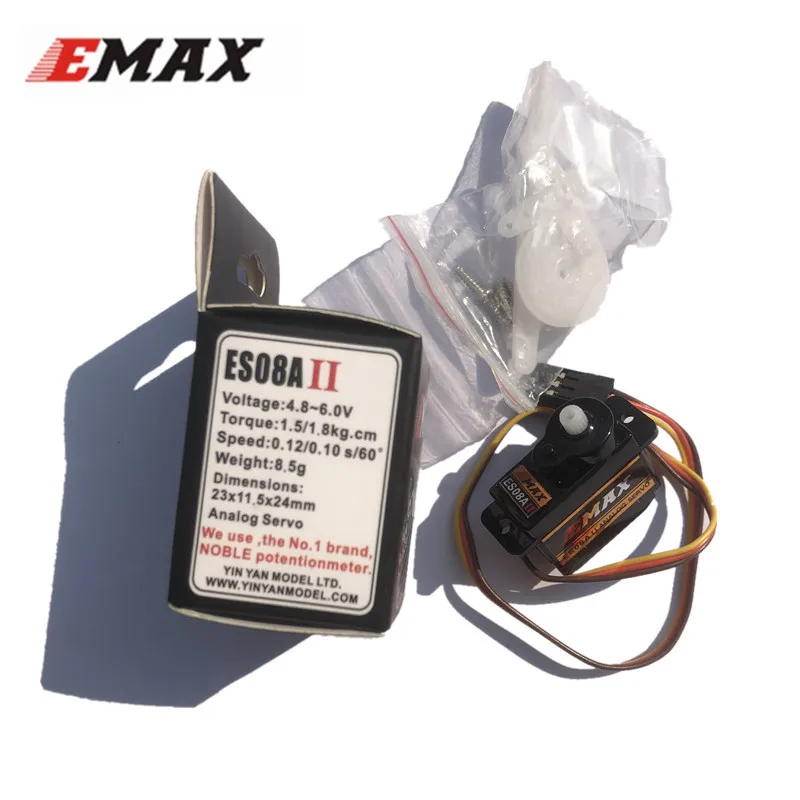 EMAX ES08A II Mini пластиковый Аналоговый сервопривод 1 8 кг. См Крутящий момент для