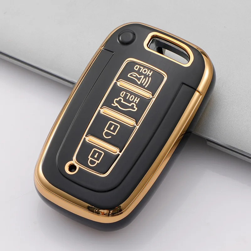 

Fashion TPU Car Flip Key Case Cover Bag For Hyundai Solaris HB20 Veloster SR IX35 Accent Elantra i30 For KIA RIO K2 K3 Sportage
