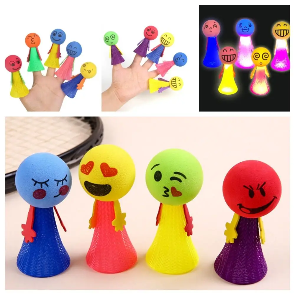 

Растягивающаяся сжимаемая игрушка для маленьких людей, мультяшная Милая светящаяся игрушка-антистресс из ЭВА, выражения, случайные цвета, сжимаемые сенсорные игрушки