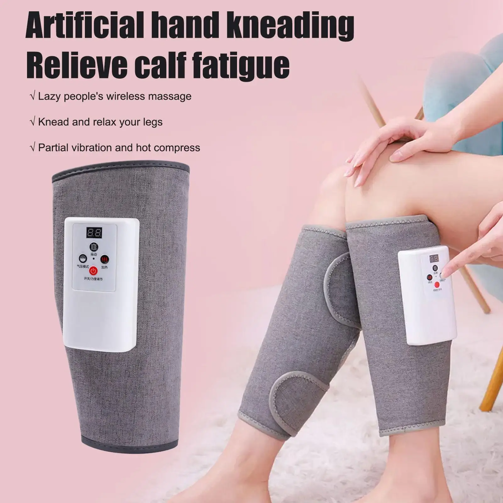 

9 Modes Vibration Leg Air Compression Massager Wireless Pressure Hot Electric Massage Relief Compress Smart Pain Air Leg Fo X4T6