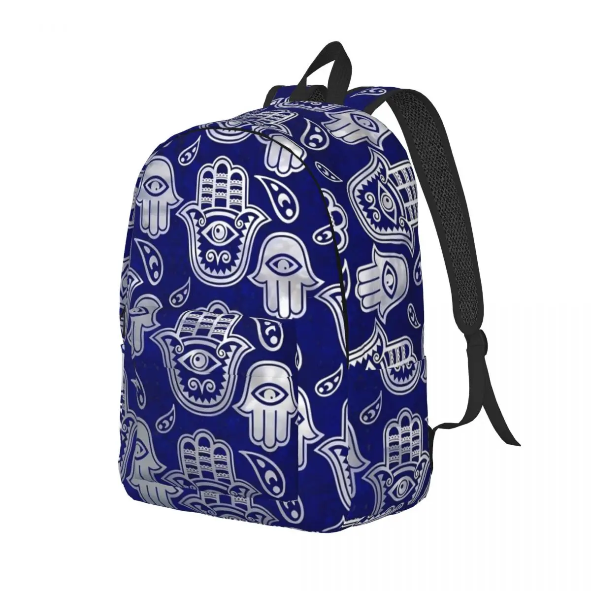 

Hamsa Hand Backpack Boy Abstract Eye Print Large Backpacks Polyester Casual School Bags Trekking Designer Rucksack