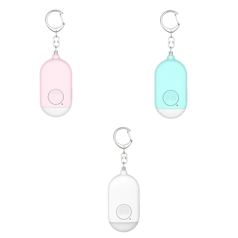 

Safe Sound Personal Alarm - 130DB Portable Rechargeable Personal Alarm With Keychain With LED Flashlight