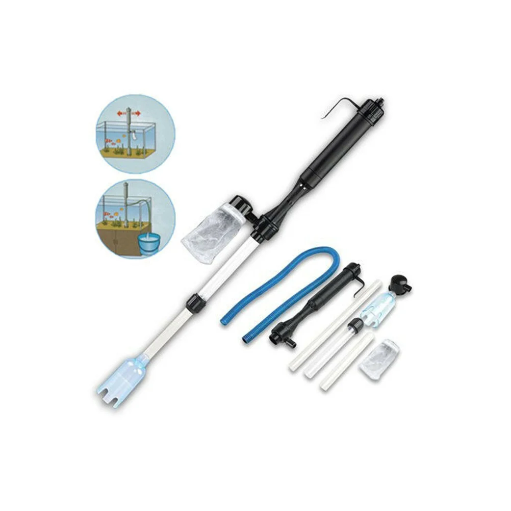 

Cleaner Fish Tank Aquarium Gravel Electric Vacuum Hose Siphon Vac Suction Hoover Syphon