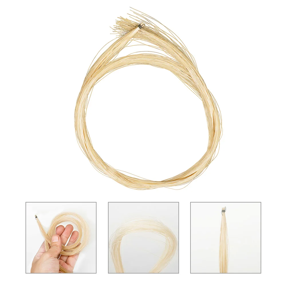 

Violin Bow Hair Replacement Horse Horsetail Attachment Accessories Parts Bows