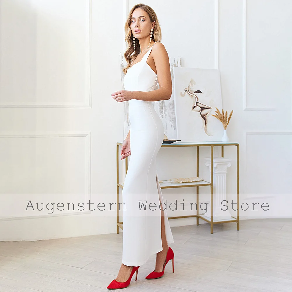 Женское коктейльное платье с открытой спиной белое платье-футляр из джерси лето