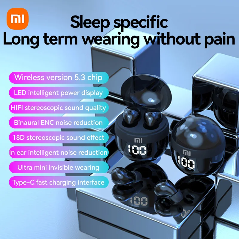 XIAOMI Беспроводные наушники-вкладыши SK18 Bluetooth наушники 9D стереозвук спортивная