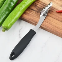 stainless steel pepper pitters remover corer remover with serrated edge for kitchen or outgoing barbecue durable kitchen