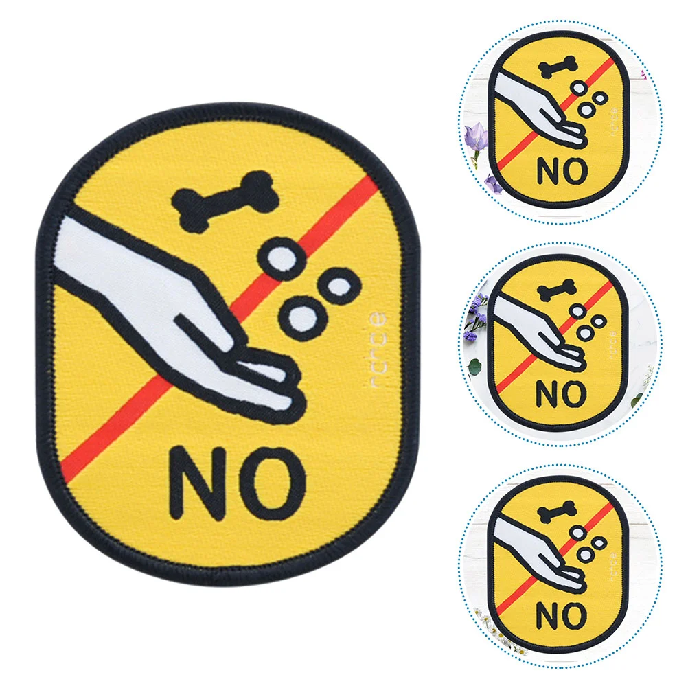 

No Feeding Puppy Sign Harness Warn Sticker Tag Funny Kitten Cat Sticker Warn Decal Removable Tag
