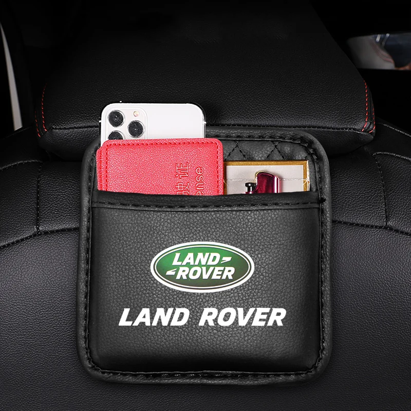 

Car Storage Pocket Leather Seat Back Bag Accessories For Land Rover Discovery 2 3 4 5 Freelander Range l320 l322 lr2 lr3 n2 2022