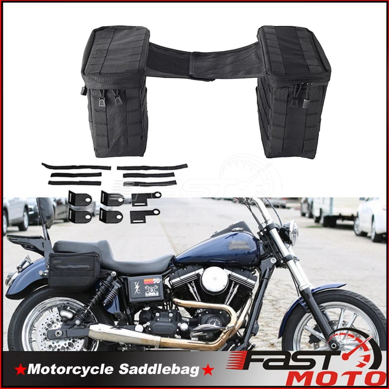 

Motorcycle Tool Luggage Saddle Storage Bags Essential Saddlebags For Harley Sportster Dyna Softail Street Bob Custom Classic
