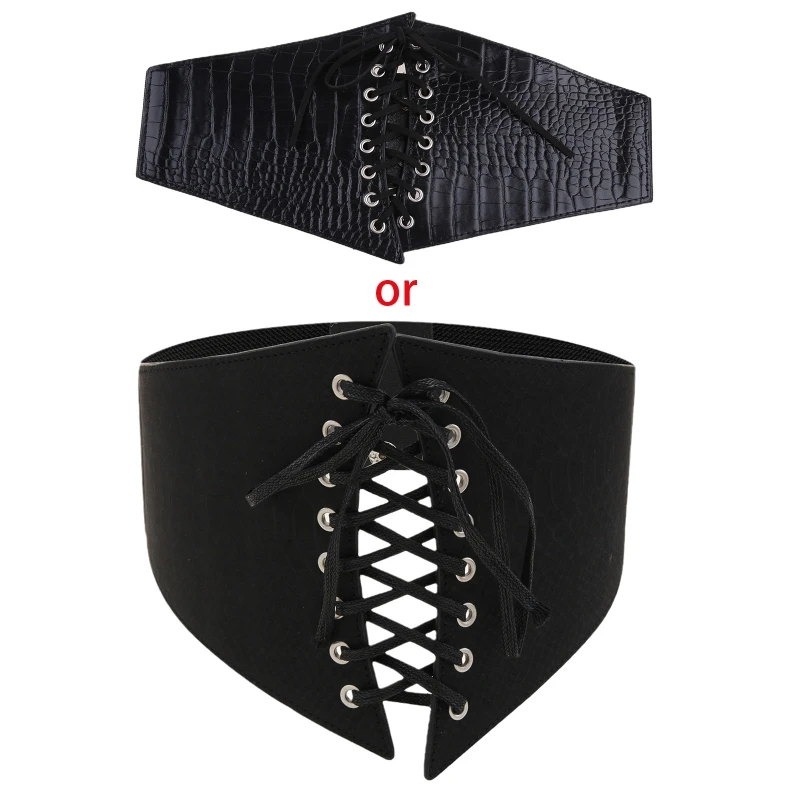 

C6UD Punk Style Women Corset Black Body Shapewear Gothic Clothing Sexy Bridal Corsets All-match Cummerbunds