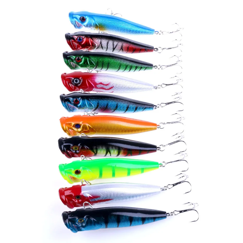 

10 Pcs Fishing Lures Crankbaits Baits Tackle Bass Minnow Lure Kits Has Smooth And Fast Diving Action Perfect For Any Beginner Or