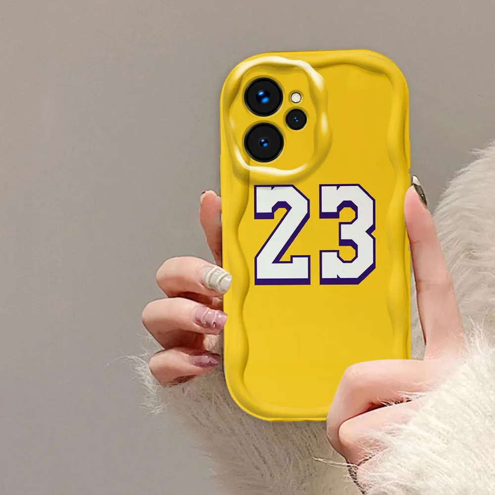 Чехол с баскетбольным номером 23 24 для REALME C65 C67 C11 C35 C55 C21Y C25Y C53 C63 5 6I 11 12 13 GT 3 6 6T