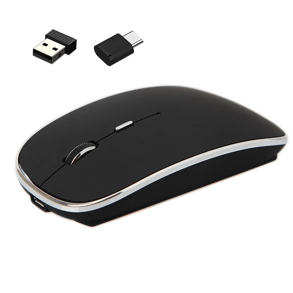 

2023 New Wireless Mouse Chargeable Portable Silent USB And Type-C Dual Mode Mouse 3 Adjustable DPI For Laptop/Android/PC Sale