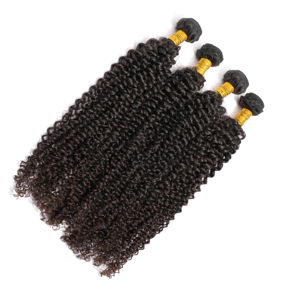 10A Peruvian Kinky Curly Bundles Human Hair Extension Hair Weave Bundles Curly Human Hair Bundles Virgin Hair No Tangle No Shed