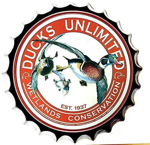 

Retro Sign Ducks Assistance Bottle Caps Retro Metal Tin Sign Diameter Home Decor Bar Plaque Lounge Man Cave Garage