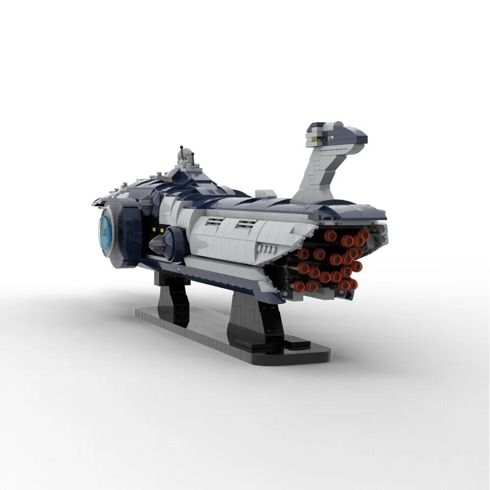 Фото Конструктор Galactic Starship MOC, модель научно-фантастического космического крейсера, набор для сборки межзвездного разрушителя, настольный декоративный элемент №5