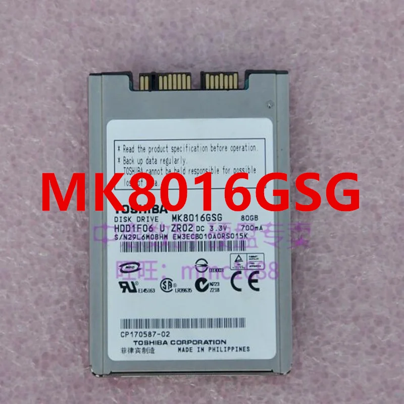 

Original 95% New Hard Disk For TOSHIBA 80GB Micro-SATA 1.8" 5400RPM 8MB Notebook HDD MK8016GSG