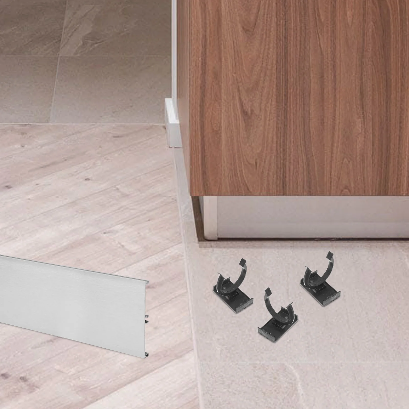 20 шт. пряжка для ног шкафа мебельная ножка зажимы плинтуса шкафы пластиковый