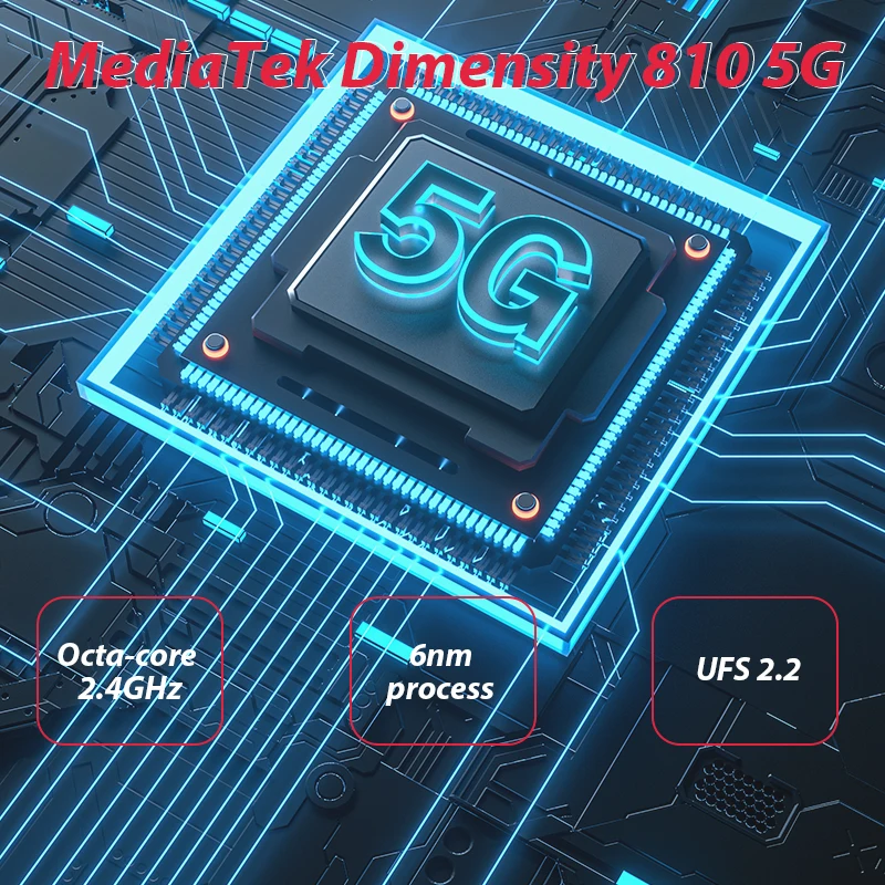 World Premiere Global Version ZTE Blade V41 Vita 5G Smartphone 6GB 128GB NFC Dimensity 810 50MP Triple Cameras 22.5W 4500mAh