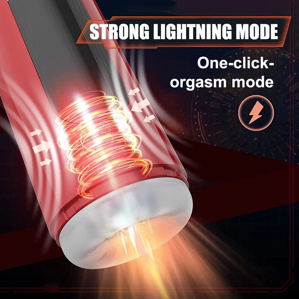 IPX7 Автоматический Телескопический Мужской Мастурбатор Вибрационный Минет