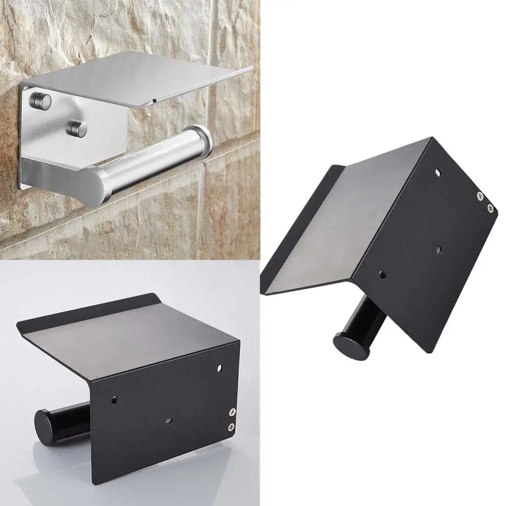

304 Stainless Steel Bathroom Toilet Paper Rack Holder Stand Washroom Wall Mount Tissue Roll