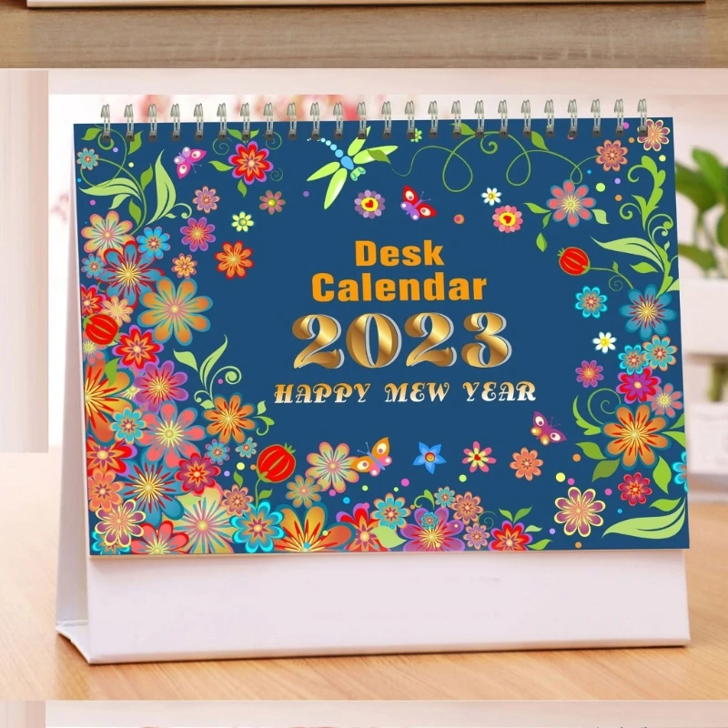 

2023 Desk Calendar 12 Months Standing Flip Calendar January 2023 - December 2023