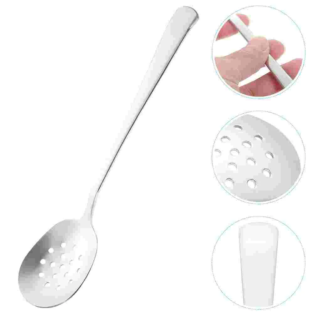 

Spoon Ladle Strainer Cooking Slotted Skimmer Soup Serving Oil Colander Kitchenscoops Hot Pot Scoop Steel Filter Stainless Dinner