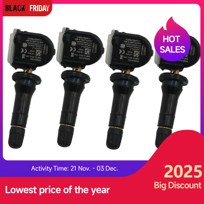 

Система контроля давления в шинах 4X TPMS, датчик 13598773 433 МГц для Cadillac CT6 SRX XT5 / Chevrolet Aveo 2016 -2020