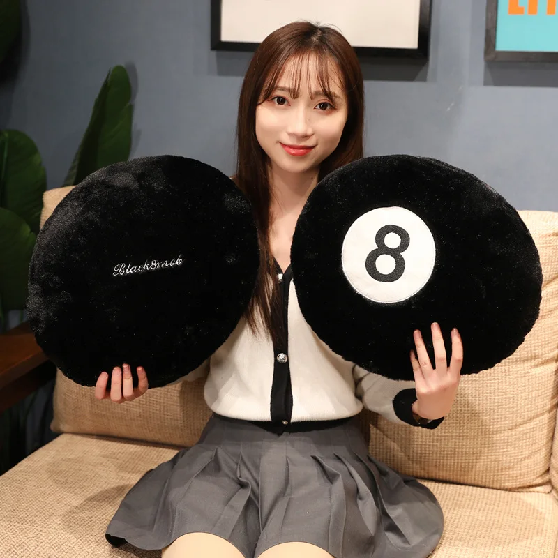 

Bubble Kiss Simulation Billiards Ball Plush Pillow Stuffed Toy Office Seat Cushion Home Decor Indoor Sport Creative Gift for Kid