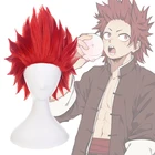 Парик для косплея аниме Моя геройская Академия Kirishima Eijiro, короткий красный парик из синтетических волос, парик для хэллоуивечерние шапочка для парика