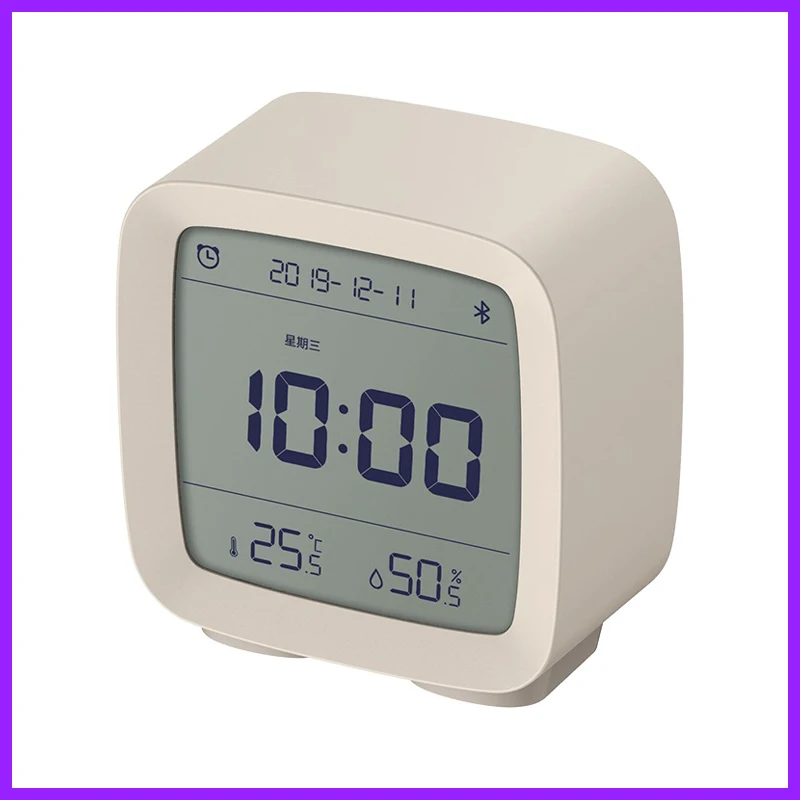 Cleargrass Bluetooth Alarm Clock Smart Control Temperature Humidity Display LCD Screen Nightlight 3 in 1 Xiaomi