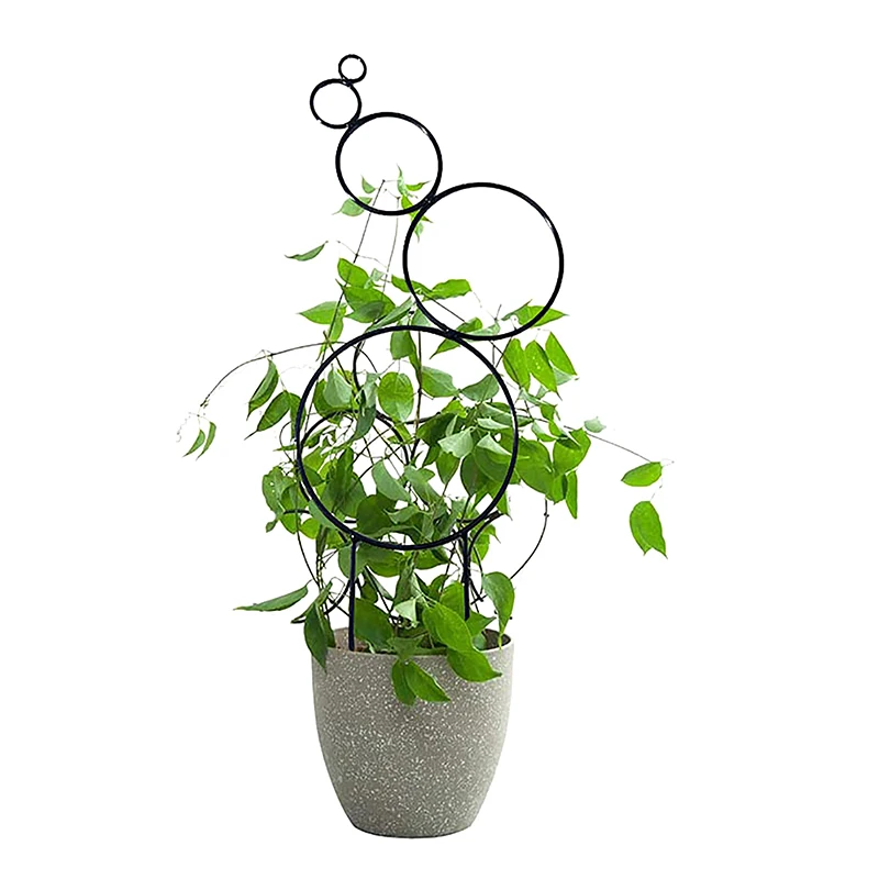 

1Pc Trellis For Potted Plants Indoor Small Stackable Metal Wire Houseplant Trellis For Climbing Plants Support Plant Trellis
