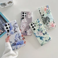 for samsung galaxy s20 s21 fe s22 s8 s10 a70 a50 note 10 20 a53 a32 5g plus ultra luxury shockproof cover flower silicone shell