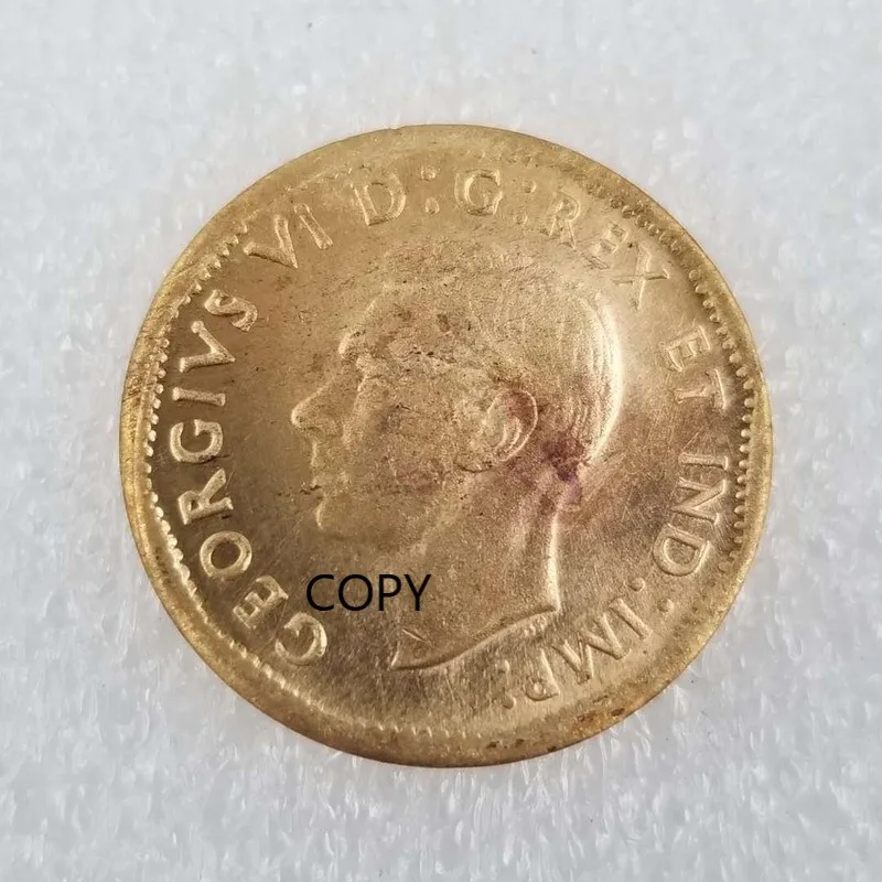 

Canada 1944 Gold Plated Commemorative Collectible Coin Gift Lucky Challenge Coin COPY COIN