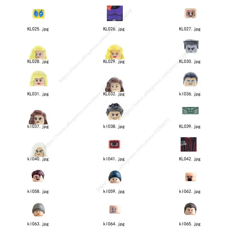 

Single models Figures Head accessories Building Blocks toys for Series-132